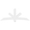 Ekena Millwork Alberta Architectural Grade PVC Gable Bracket, 84"W x 35"H x 4"D x 6"F, 10/12 Pitch GBP084X35X0406ALB00 - alternate 4